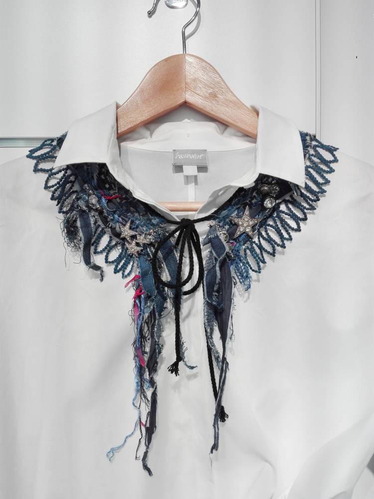 Kragen aus dem Upcycling Workshop